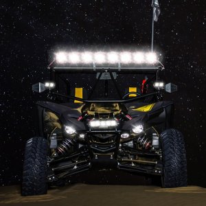 Yamaha YXZ1000R Light Bar - Overhead - KC HiLiTES - Pro6 Gravity LED 6-Light 120W Combo Beam - `16-`19
